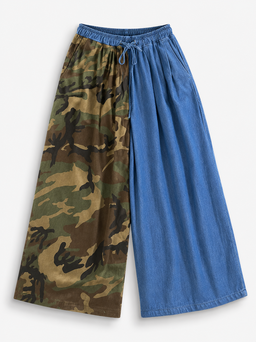 Camo Two Ton Wide Leg Pants