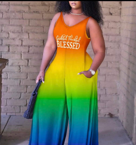 Blessed Multi-Colored Jumpsuit