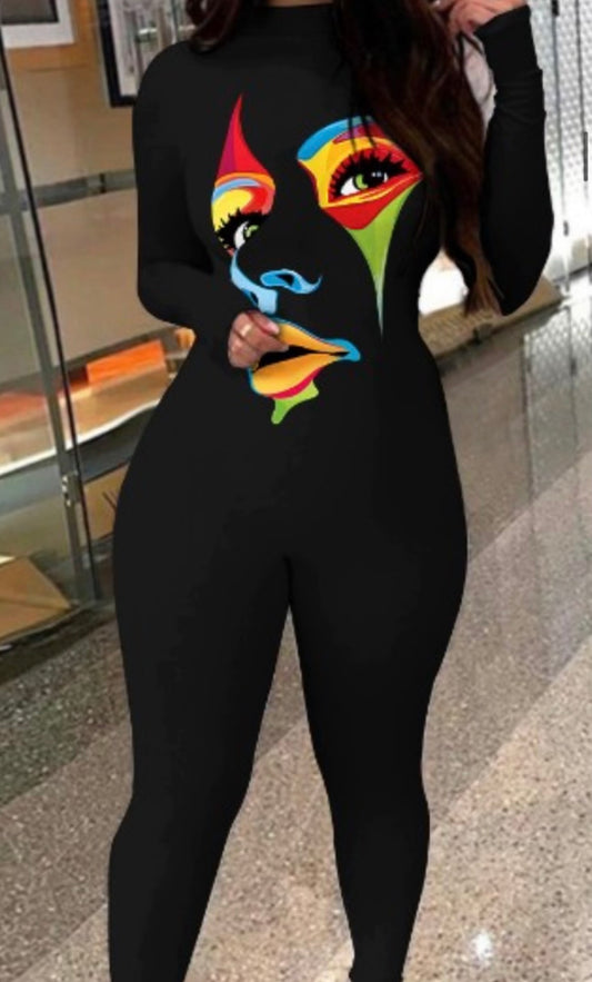 Black Face Jumpsuit