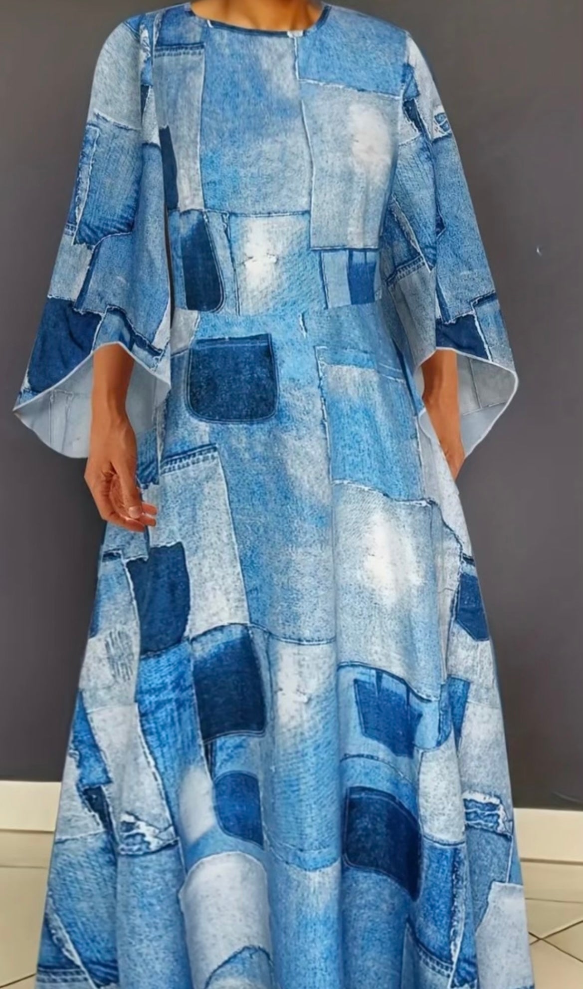 Long Sleeve Denim Dress