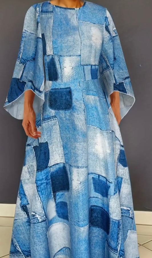 Long Sleeve Denim Dress